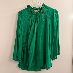 Emerald Green Les Siennes Blouse